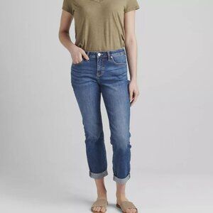 NWT JAG Carter Girlfriend Jean with Cuff- Mid Vintage 10 A521591